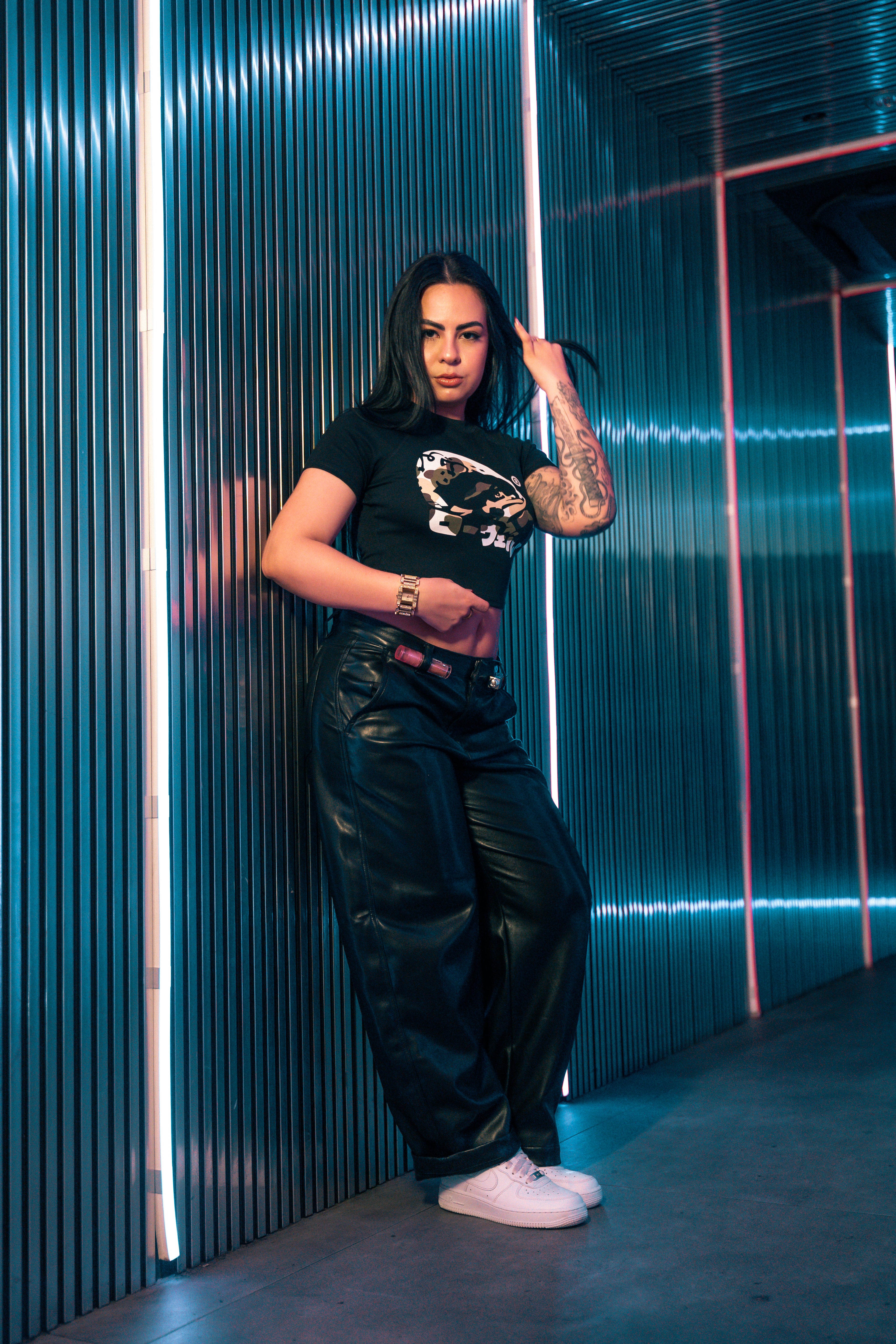 LOWEL® Camo Arabic Cropped Tee