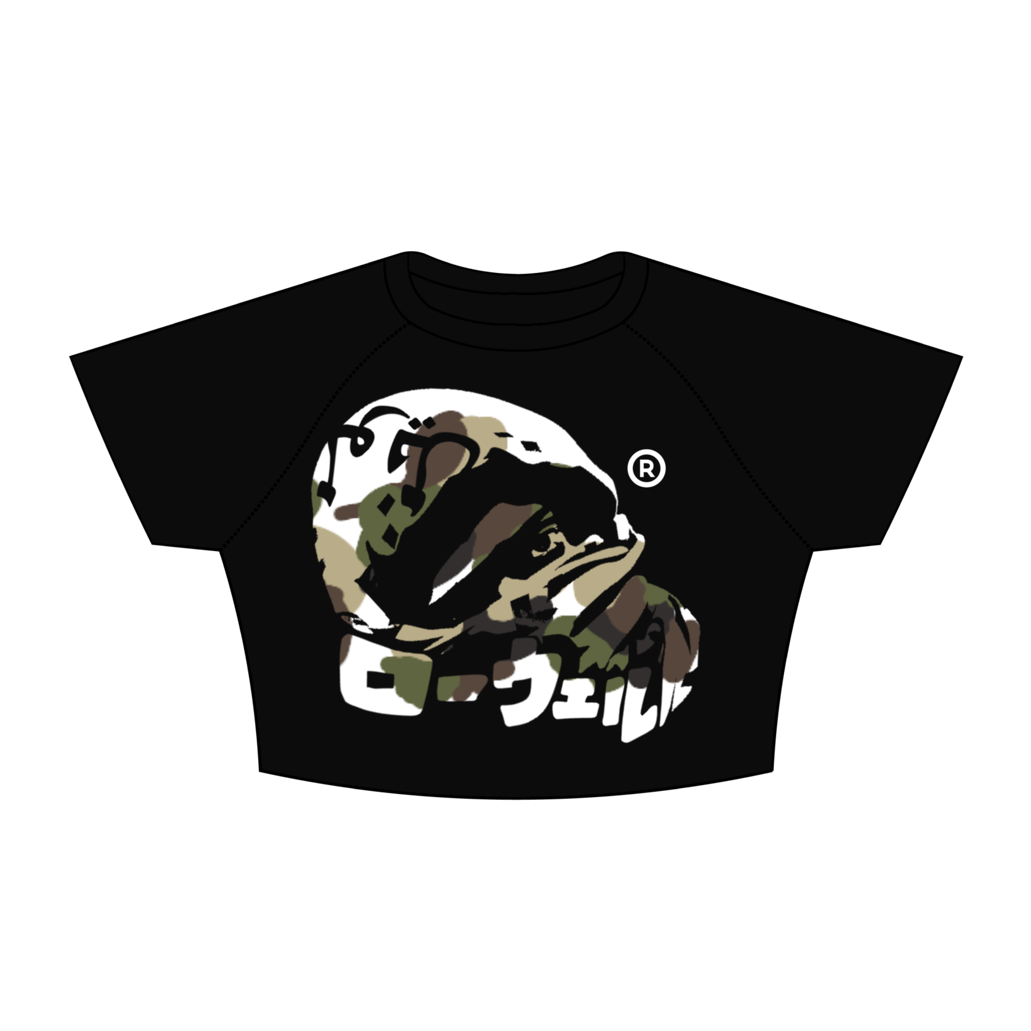 LOWEL® Camo Arabic Cropped Tee